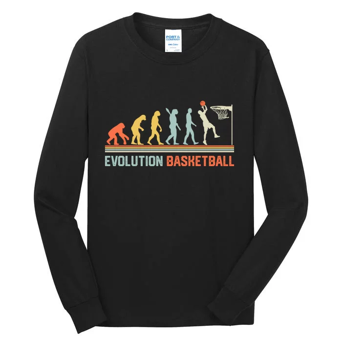 Evolution Basketball Gift For Basketball Gift Bball Tall Long Sleeve T-Shirt