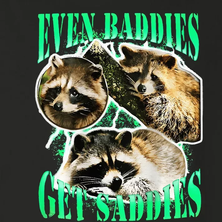 even baddies get saddies racoon Toddler Long Sleeve Shirt