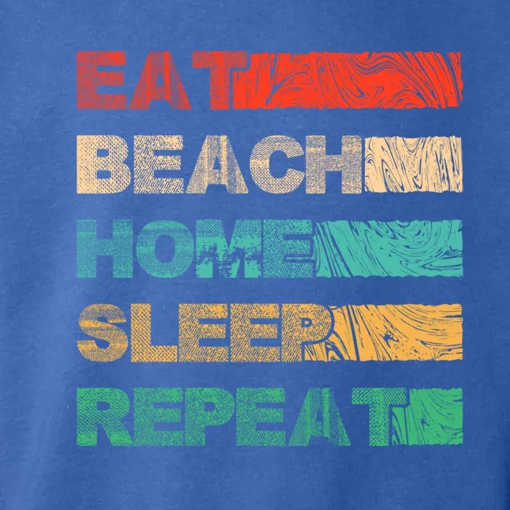 Eat Beach Home Sleep Tan Sunbathing Island Vacation Travel Gift Toddler Hoodie