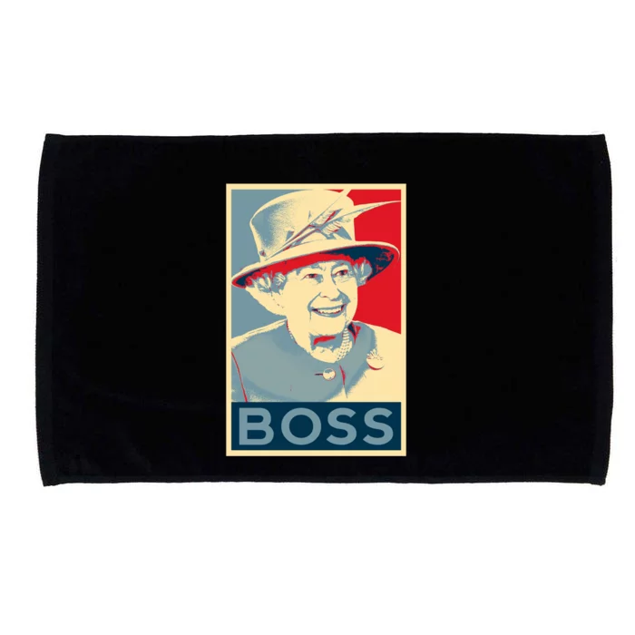 Elizabeth Boss Her Royal Highness Queen Of England Gift Microfiber Hand Towel