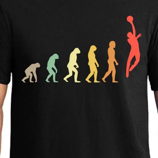 Evolution Basketball Human Evolution Basketball Player Silhouette Basketball Pajama Set