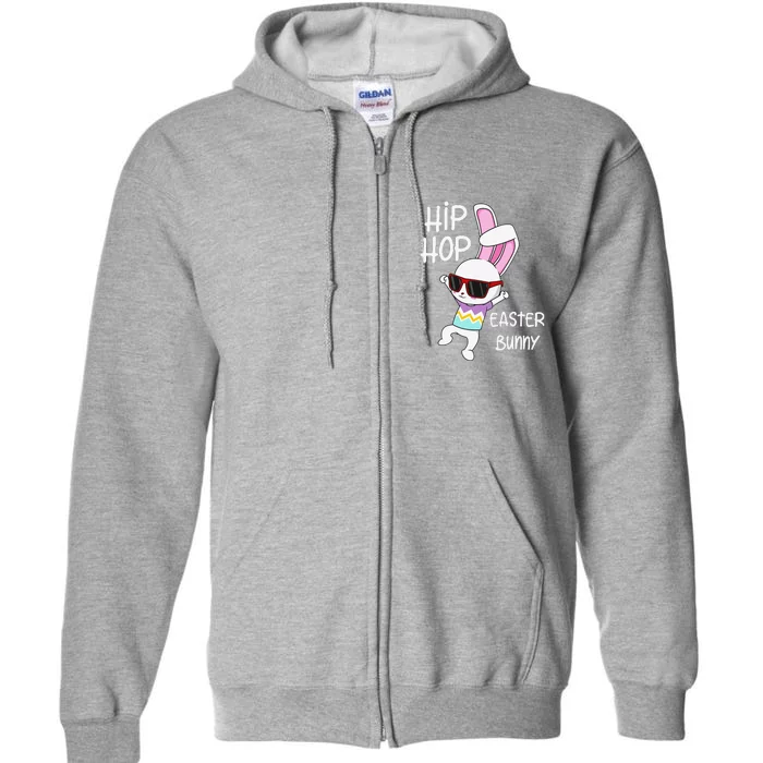 Easter Bunny Hip Hop Gift Funny Music Full Zip Hoodie