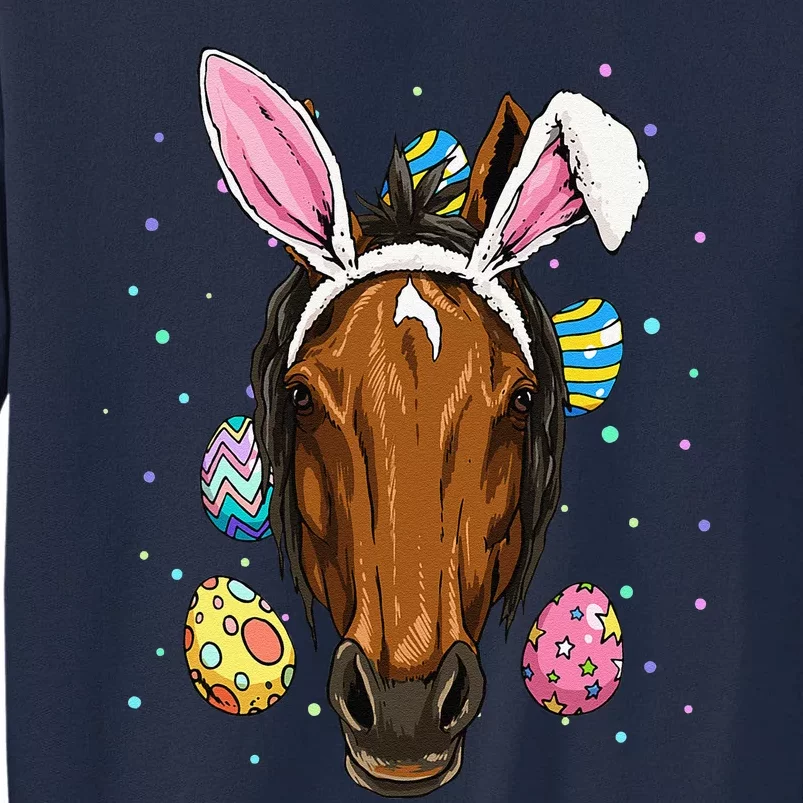 Easter Bunny Horse Funny Easter Horse Lover Tall Sweatshirt