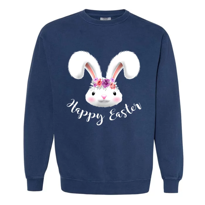 Easter Bunny Happy Eggs Hunt Rabbit Easter Day Garment-Dyed Sweatshirt