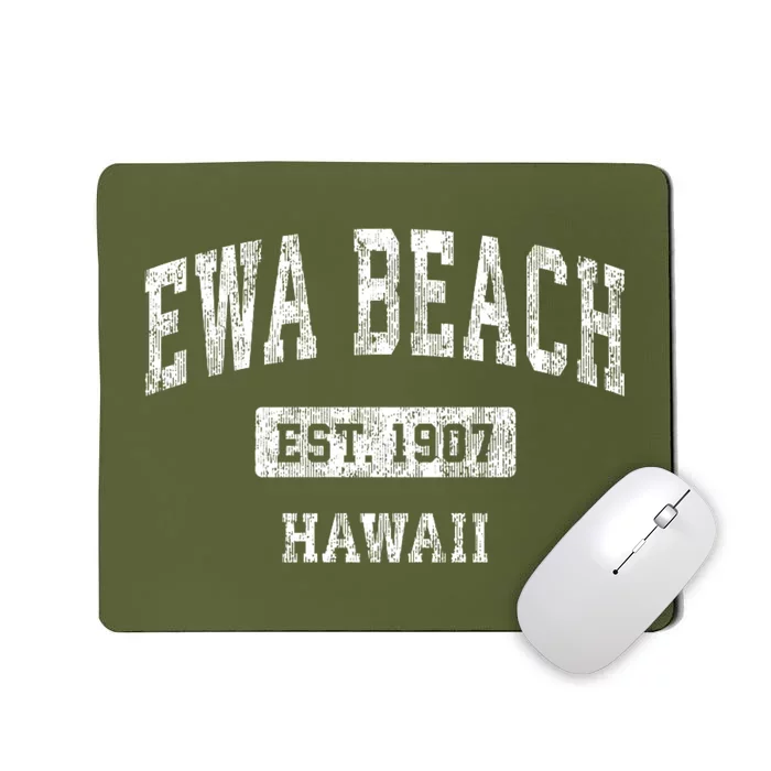 Ewa Beach Hawaii Hi Vintage Sports Mousepad