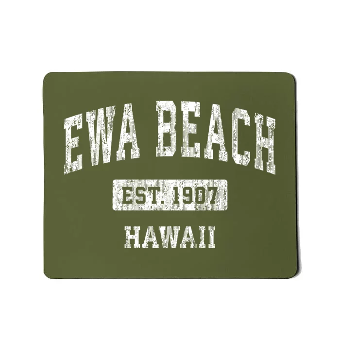 Ewa Beach Hawaii Hi Vintage Sports Mousepad