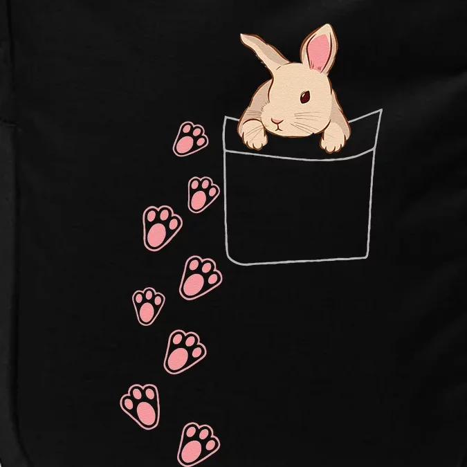 Easter Bunny In Your Pocket Graphic Rabbit On Your Impact Tech Backpack