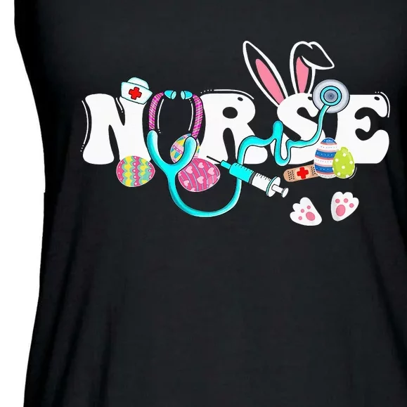 Every Bunnys Is Favorite Nurse Cute Bunnies Easter Ladies Essential Flowy Tank