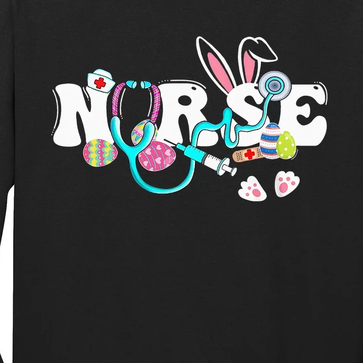 Every Bunnys Is Favorite Nurse Cute Bunnies Easter Tall Long Sleeve T-Shirt