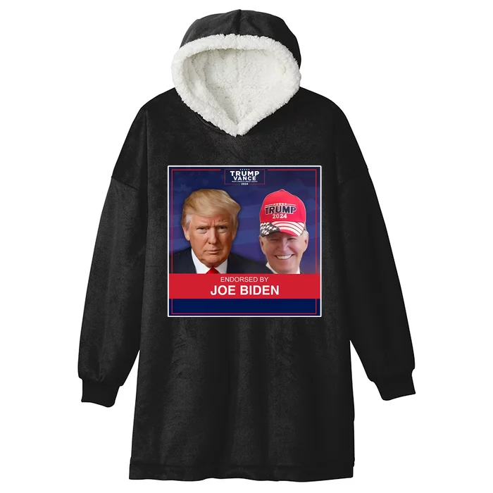 Endorsed By Joe Biden Hooded Wearable Blanket