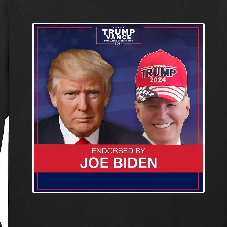 Endorsed By Joe Biden Tall Long Sleeve T-Shirt