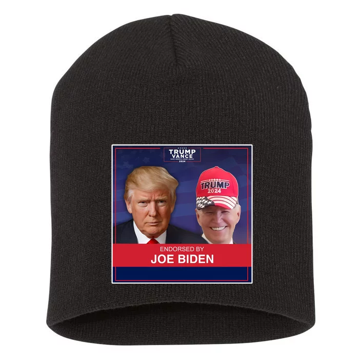 Endorsed By Joe Biden Short Acrylic Beanie