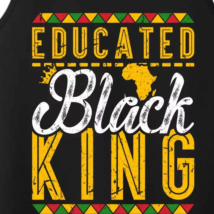 Educated Black King History Month Caramel Cutie Gift Performance Tank