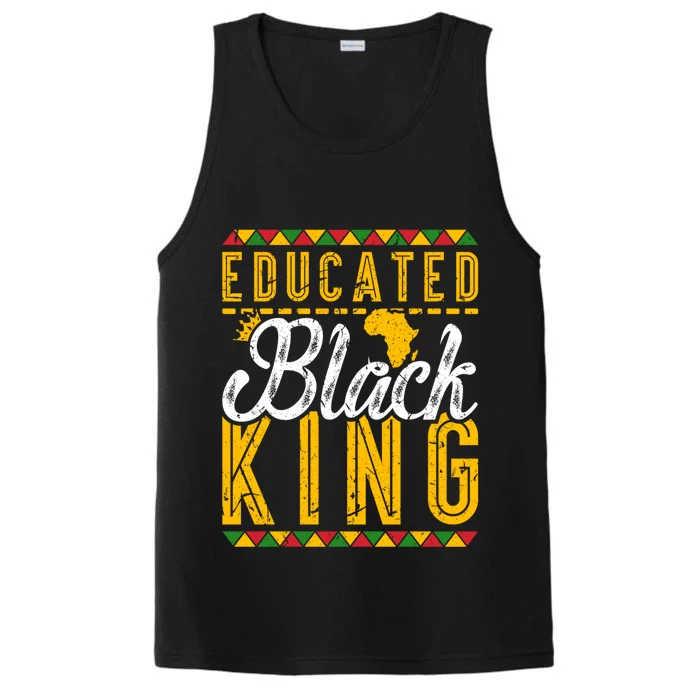 Educated Black King History Month Caramel Cutie Gift Performance Tank