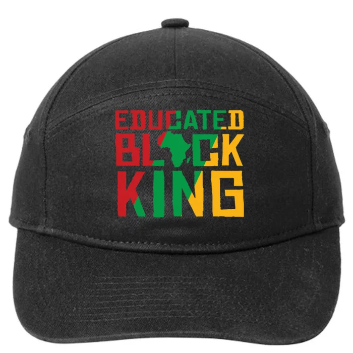 Educated Black King 7-Panel Snapback Hat