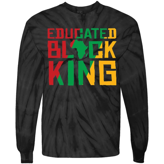 Educated Black King Tie-Dye Long Sleeve Shirt