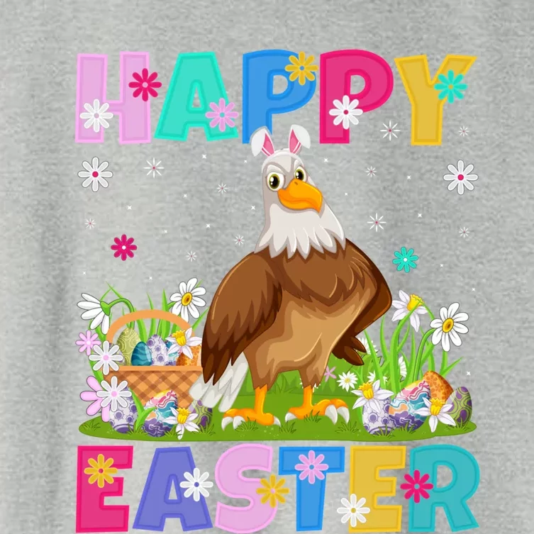 Eagle Bird Lover Happy Easter Bunny Eagle Easter Sunday Meaningful Gift Women's Crop Top Tee