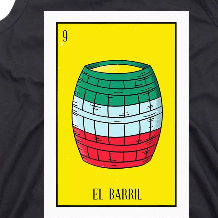 El Barril Lottery Gift The Barrell Card Mexican Lottery Tank Top