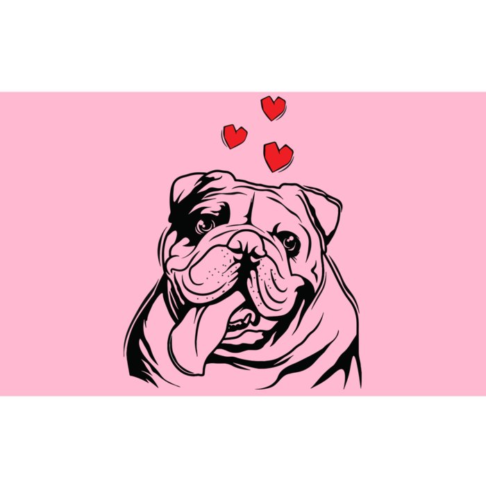 English Bulldog Love Cute Bully Dog Mom Funny Women Gift Bumper Sticker