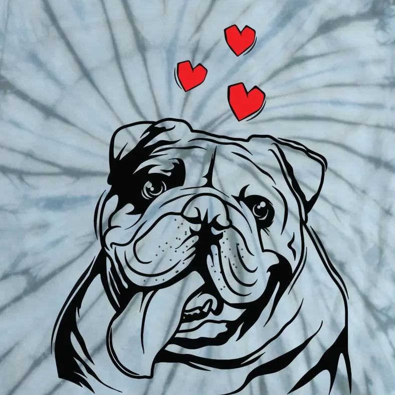 English Bulldog Love Cute Bully Dog Mom Funny Women Gift Tie-Dye T-Shirt