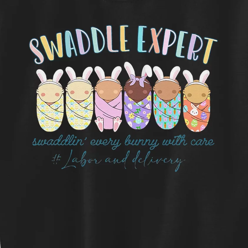 Easter Bunny Labor And Delivery Nurse Nicu Kids Sweatshirt