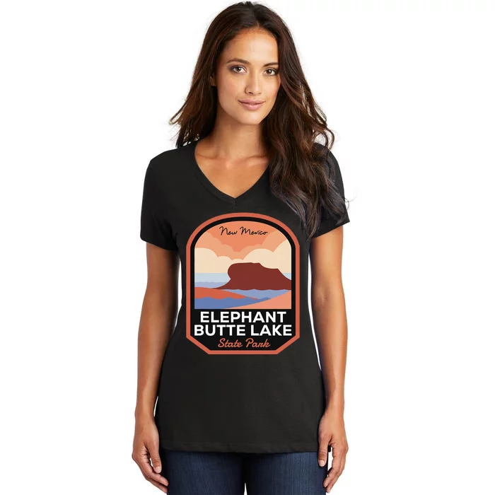 Elephant Butte Lake State Park New Mexico Women's V-Neck T-Shirt