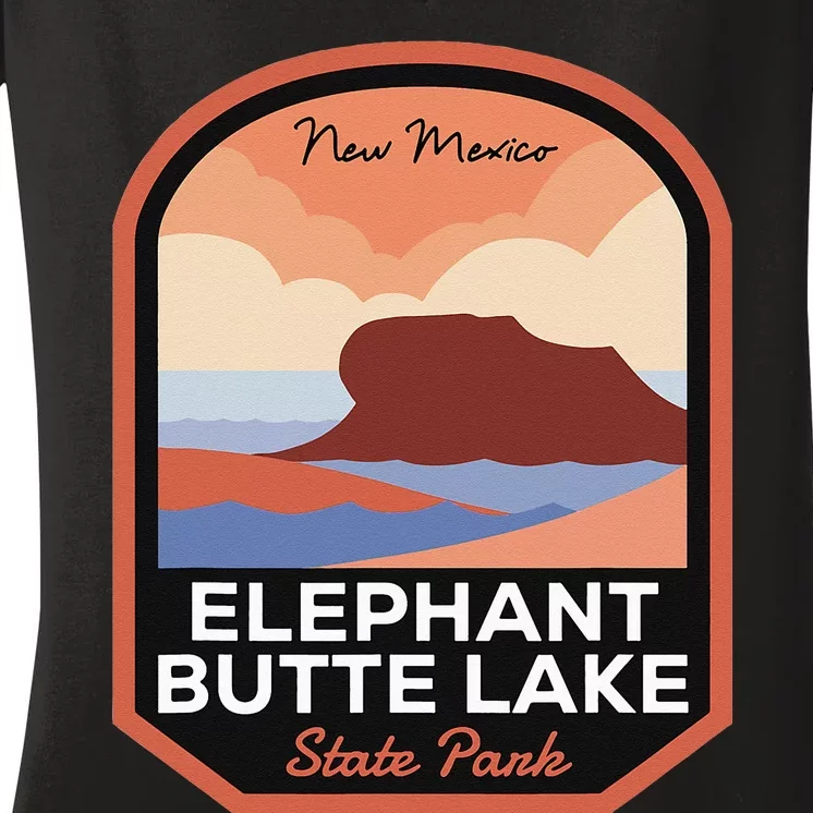 Elephant Butte Lake State Park New Mexico Women's V-Neck T-Shirt