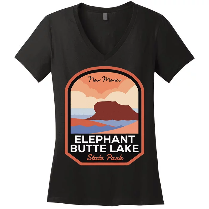 Elephant Butte Lake State Park New Mexico Women's V-Neck T-Shirt