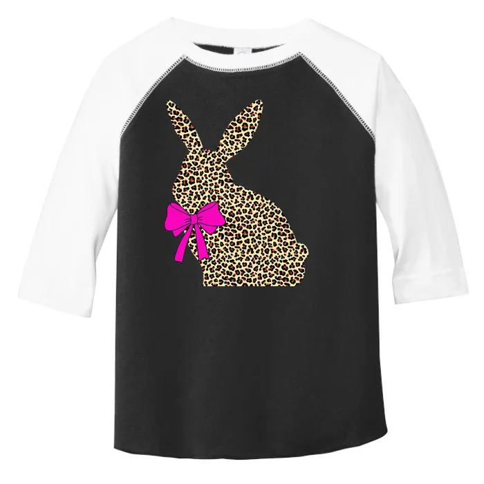 Easter Bunny Leopard Plaid Buffalo Rabbit Easter Day Toddler Fine Jersey T-Shirt