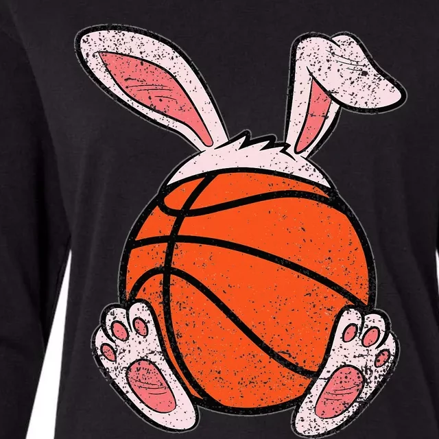 Easter Basketball Lover Bunny Ears Ball Cute Rabbit Sport Womens Cotton Relaxed Long Sleeve T-Shirt