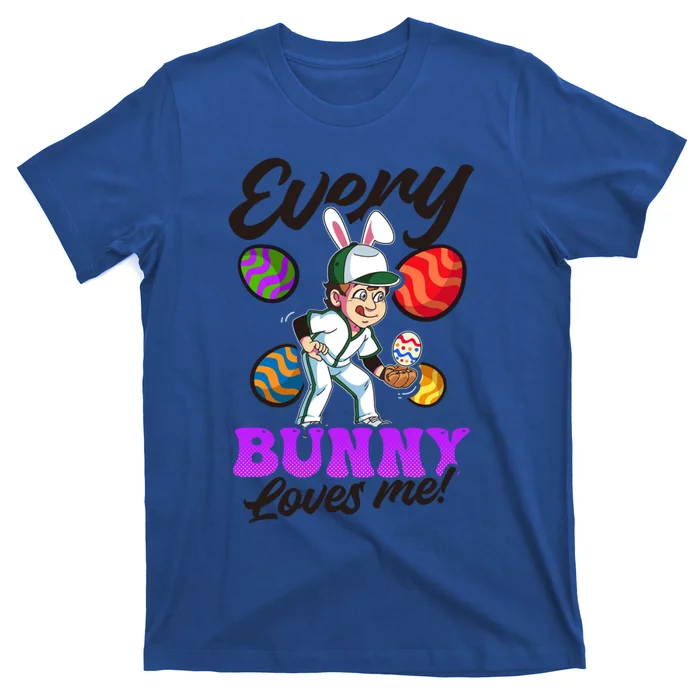 Every Bunny Loves Me Design Easter Baseball Gift T-Shirt