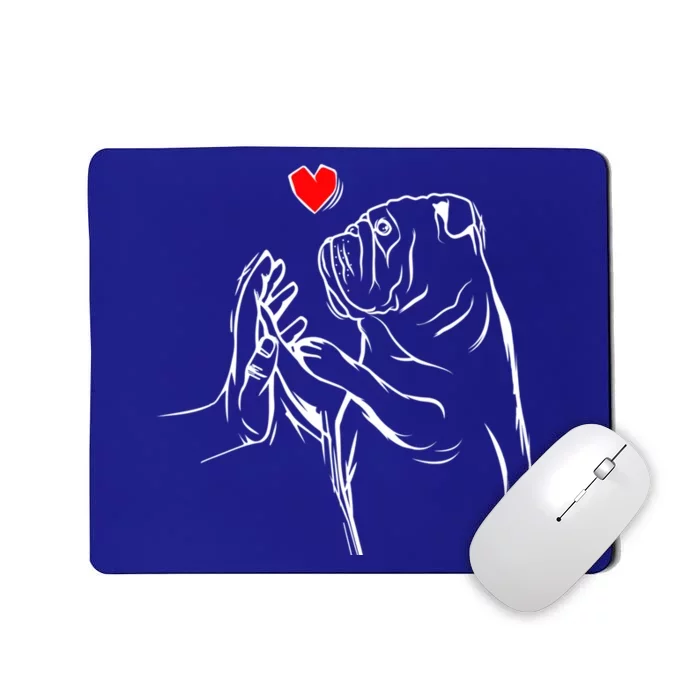 English Bulldog Love Cute Bully Dog Mom Funny Gift Mousepad