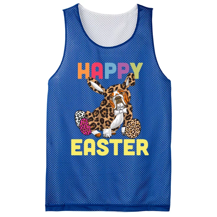 Easter Bunny Leopard Bulldog Palm Sunday Cool Gift Mesh Reversible Basketball Jersey Tank