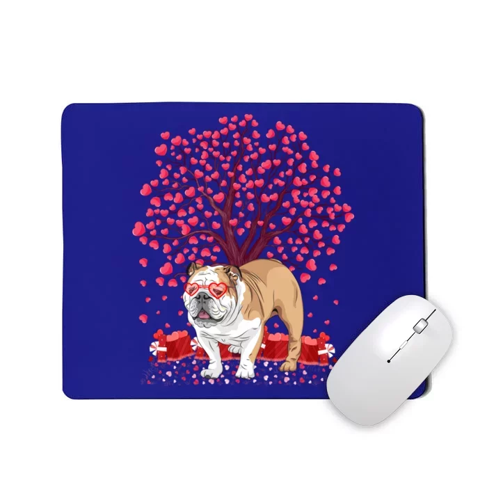 English Bulldog Lover Funny English Bulldog Valentine's Day Gift Mousepad