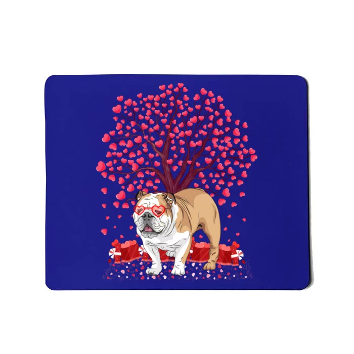 English Bulldog Lover Funny English Bulldog Valentine's Day Gift Mousepad