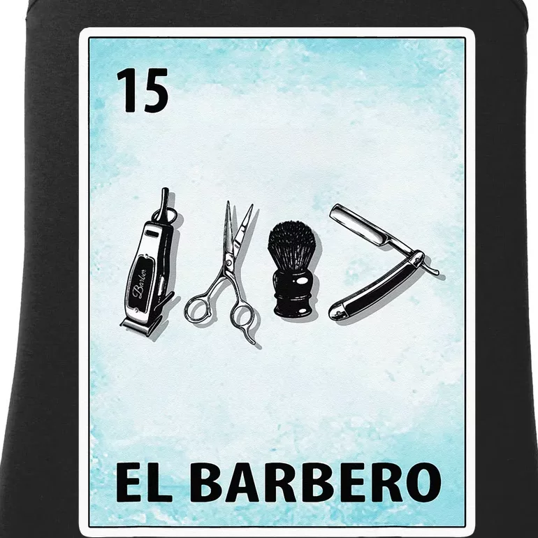 El Barbero Mexican Barber Cards Ladies Essential Tank