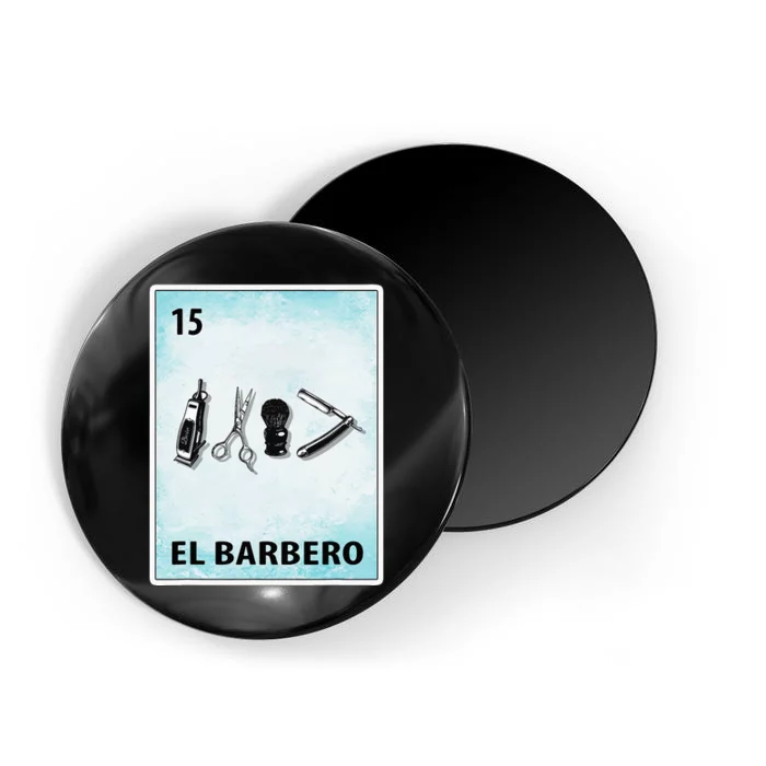 El Barbero Mexican Barber Cards Magnet