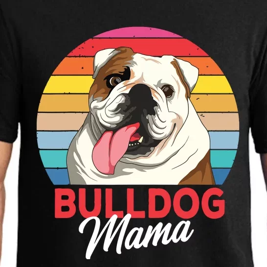 English Bulldog Mama Mom Women Pajama Set