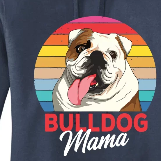 English Bulldog Mama Mom Women Women's Pullover Hoodie