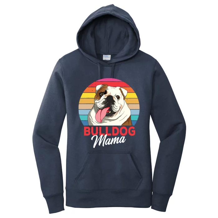 English Bulldog Mama Mom Women Women's Pullover Hoodie