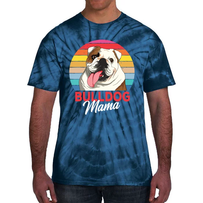 English Bulldog Mama Mom Women Tie-Dye T-Shirt