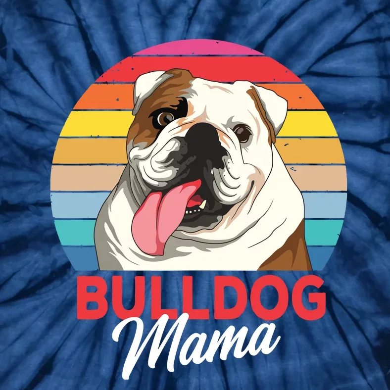 English Bulldog Mama Mom Women Tie-Dye T-Shirt