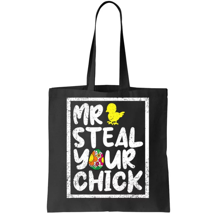 Easter Boy Mr Steal Your Chick Funny Spring Humor Tote Bag