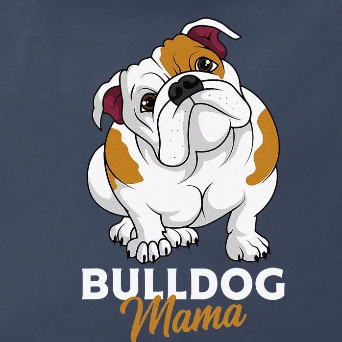 English Bulldog Mama Cute Bully Dog Mom Funny Womens Gift Zip Tote Bag