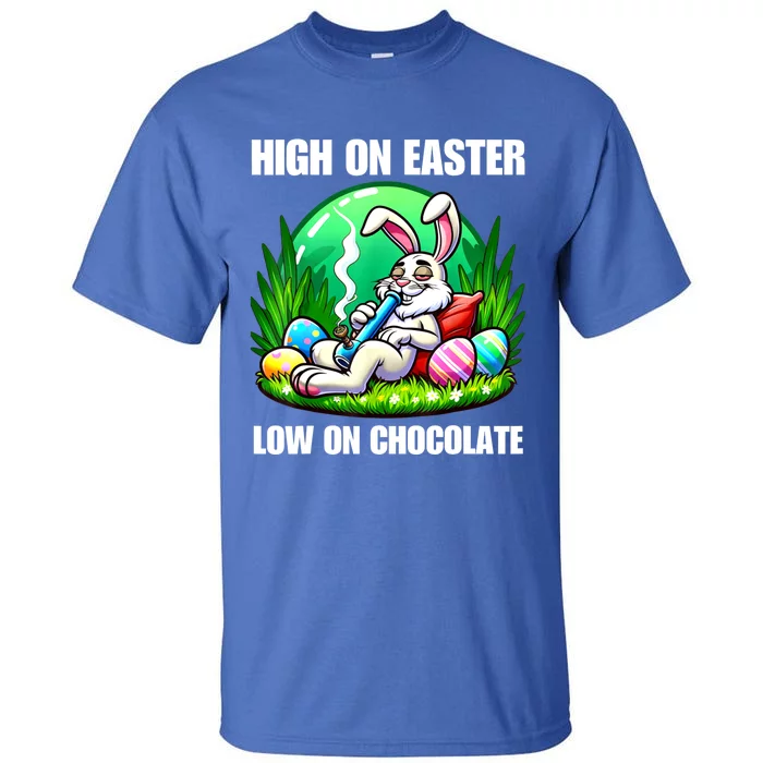 Easter Bunny Marijuana Cannabis Weed Funny 420 Humor Gift Tall T-Shirt