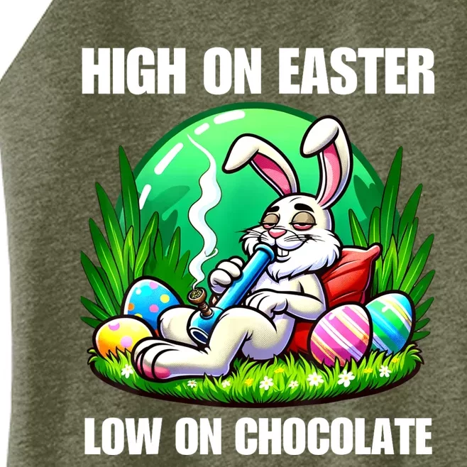 Easter Bunny Marijuana Cannabis Weed Funny 420 Humor Gift Women’s Perfect Tri Rocker Tank