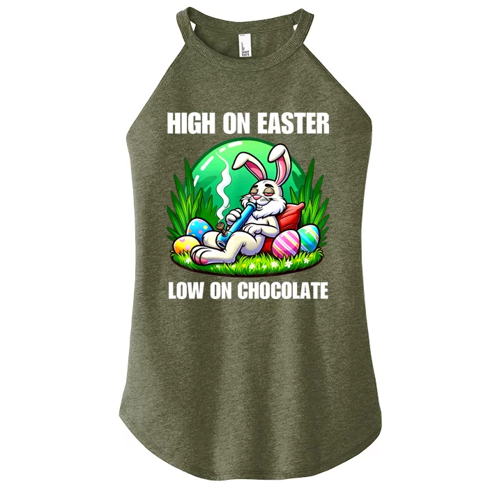 Easter Bunny Marijuana Cannabis Weed Funny 420 Humor Gift Women’s Perfect Tri Rocker Tank