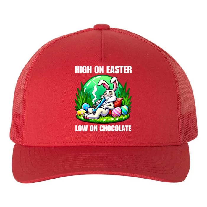 Easter Bunny Marijuana Cannabis Weed Funny 420 Humor Gift Yupoong Adult 5-Panel Trucker Hat