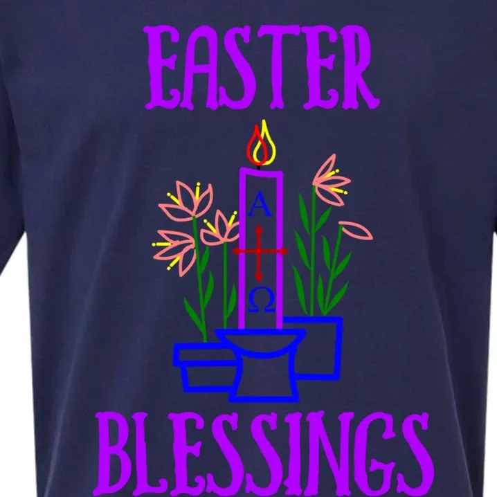 Easter Blessings Meaningful Gift Sueded Cloud Jersey T-Shirt