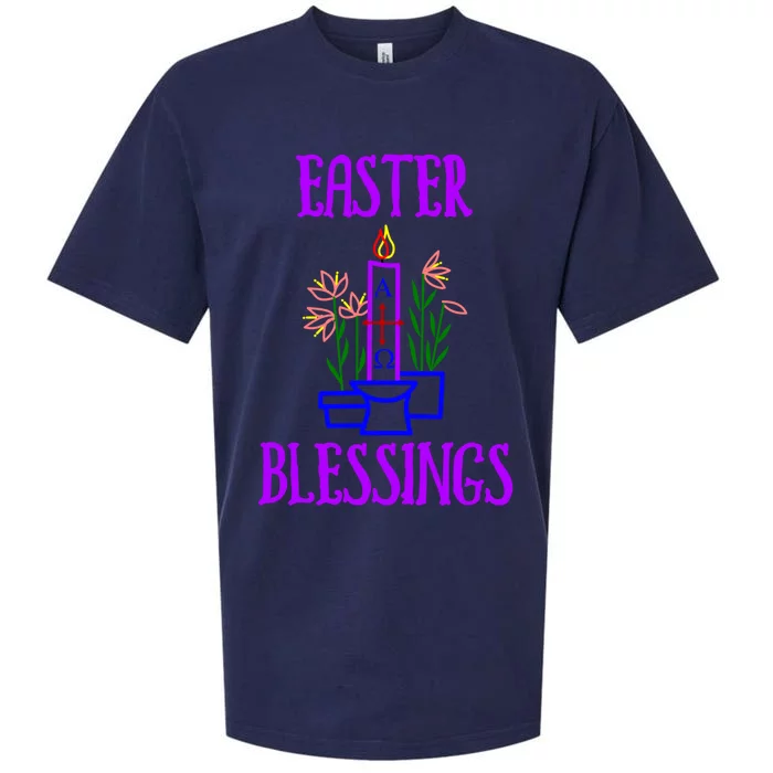 Easter Blessings Meaningful Gift Sueded Cloud Jersey T-Shirt